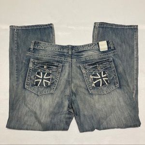 Helix Relaxed Boot 36x30 Thick Stitch Jeans